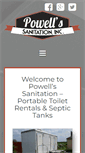 Mobile Screenshot of powellsseptic.com